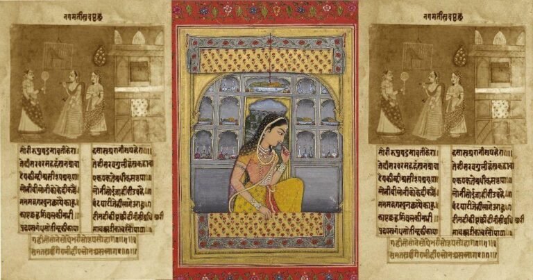 Collage from an illustrated manuscript of Padmavat from c. 1750 CE and a painting of Princess Padmavati ca. 1765 Bibliothèque nationale de France, Paris. Source Credits :Scroll.in